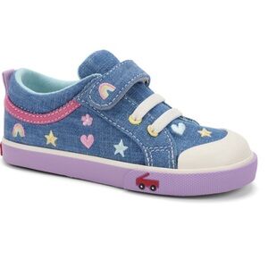 See KAI RUN kristin chambray/happy sneakers size 11